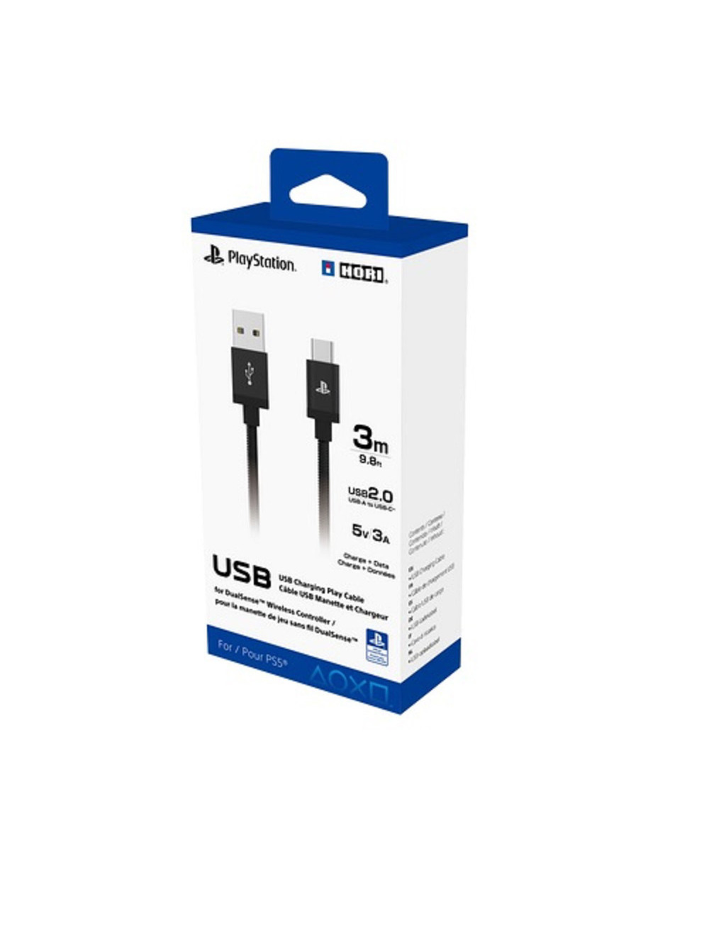 USB-C Charge Cable for PS5 DualSense and DualSense Edge